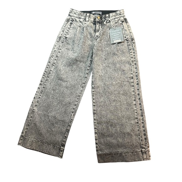 Democracy Denim - Democracy "Ab"solution® Skyrise Wide-Leg barrel jeans size 2 acid wash NWT